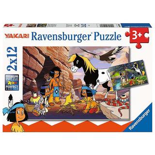 Ravensburger  Puzzle Unterwegs mit Yakari (2x12) 