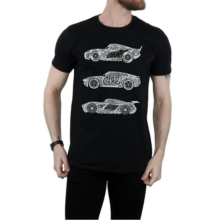 Disney Cars T-Shirt Stampata  