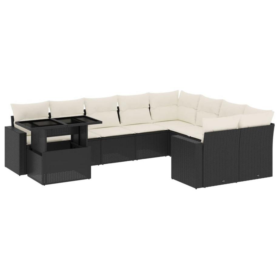 set divano da giardino Polirattan