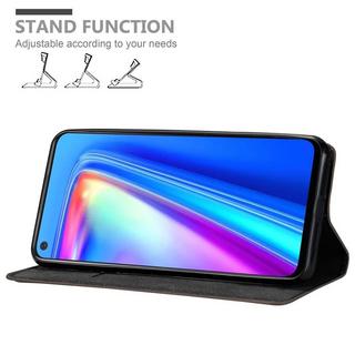 Cadorabo  Housse compatible avec Realme 7 4G - Coque de protection avec fermeture magnétique, fonction de support et compartiment pour carte 