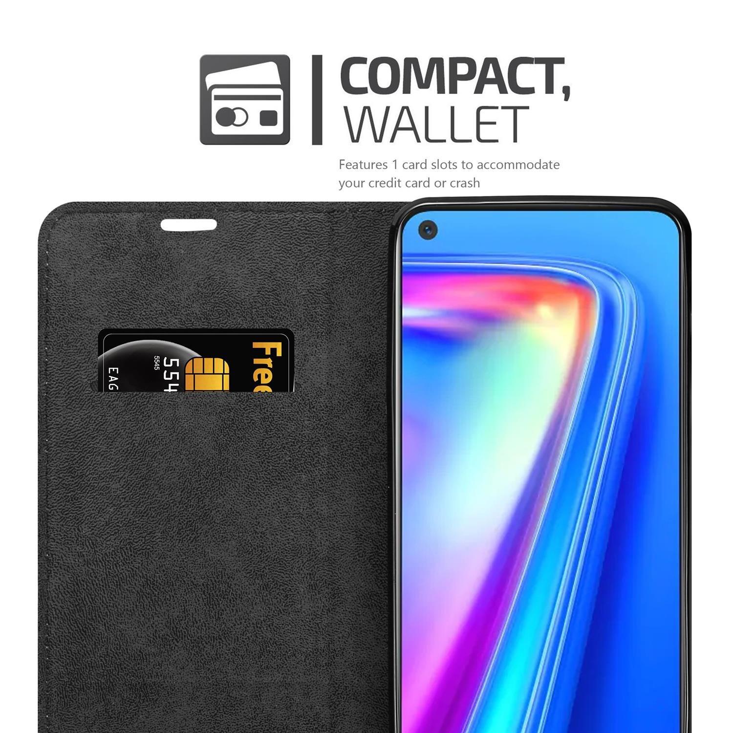 Cadorabo  Housse compatible avec Realme 7 4G - Coque de protection avec fermeture magnétique, fonction de support et compartiment pour carte 