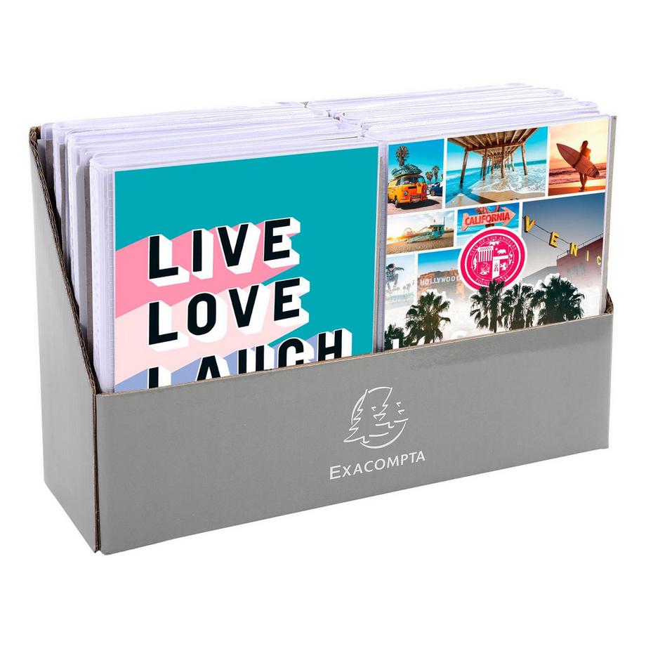 Exacompta Album photos à pochettes souples 24 photos 10x15cm - Format 12x16cm - x 12  