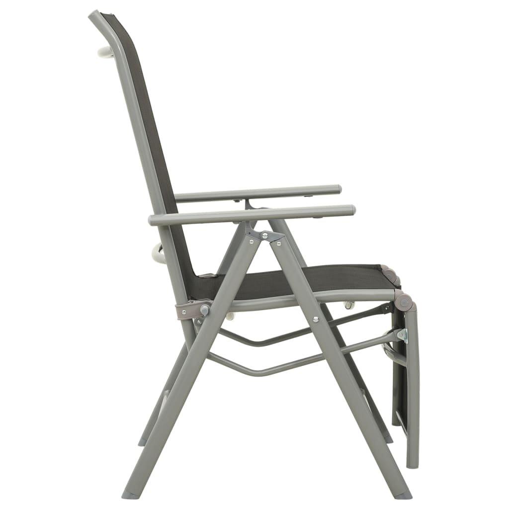 VidaXL Chaise de jardin aluminium  