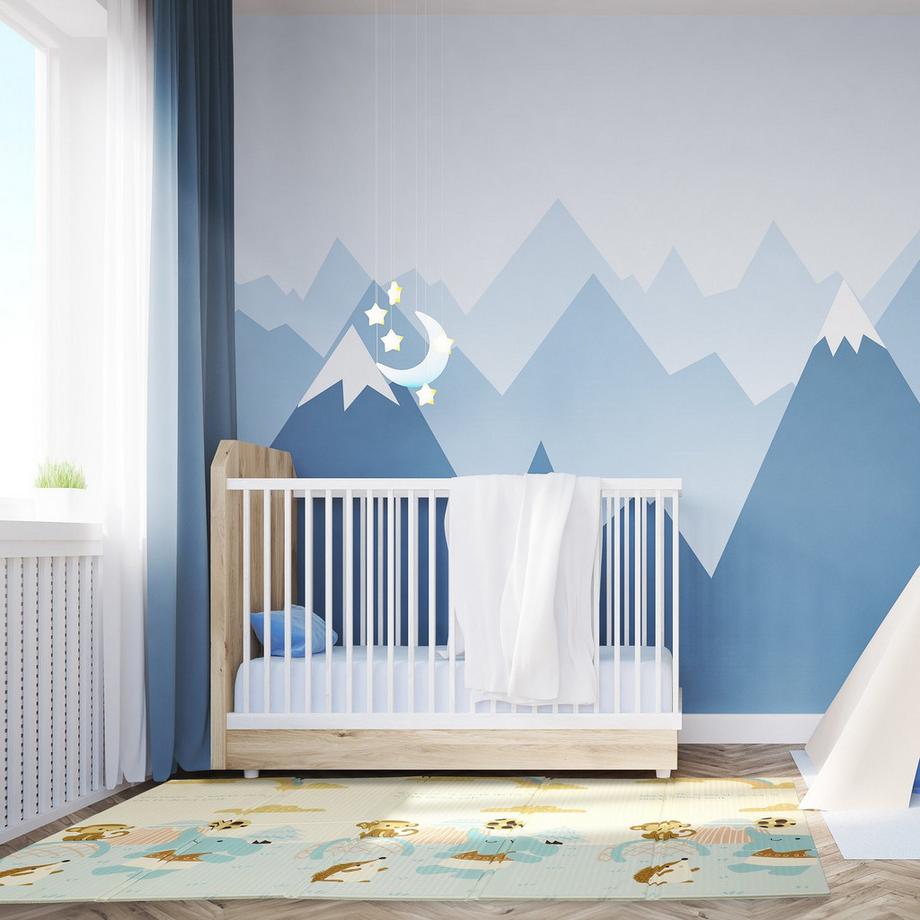 B2X Faltbare Spielmatte mit Tiermotiven  