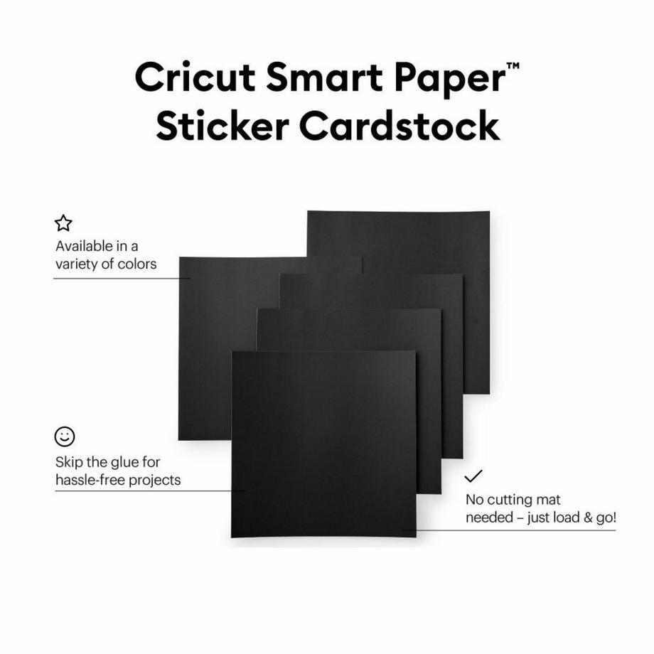 Cricut Smart (30.5 x 30.5 cm, 10 Blatt, Schwarz)  