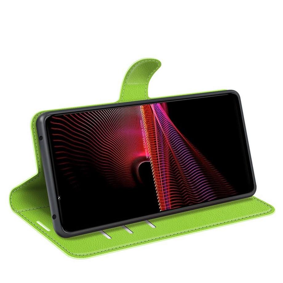 Cover-Discount  Sony Xperia 1 IV - Custodia in pelle rosso 