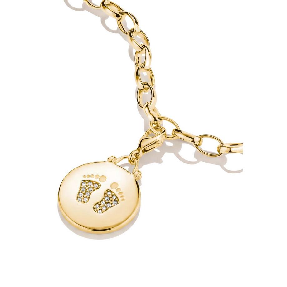 Thomas Sabo  Vereter Fußspuren Charm Anhänger 
