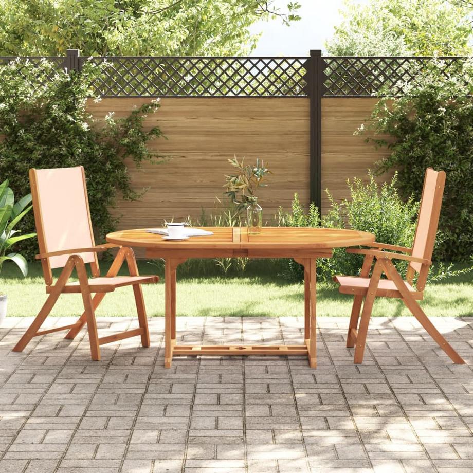 VidaXL Chaise de jardin pliante bois d'acacia  