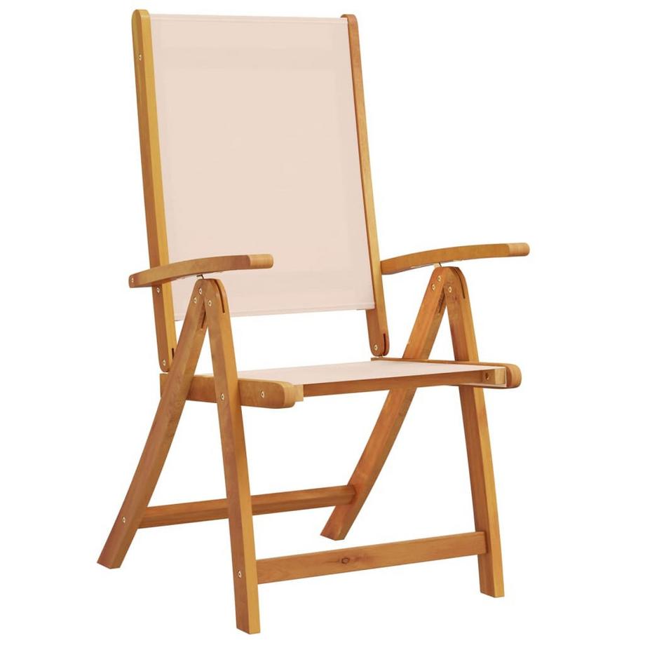 VidaXL Chaise de jardin pliante bois d'acacia  