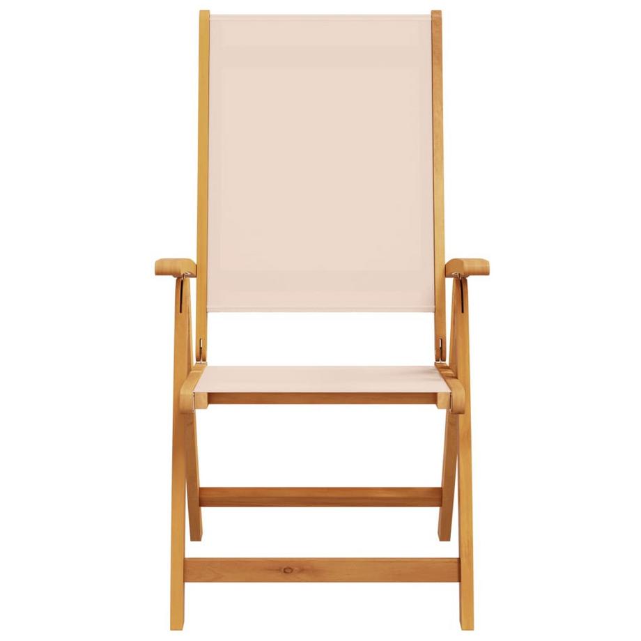 VidaXL Chaise de jardin pliante bois d'acacia  