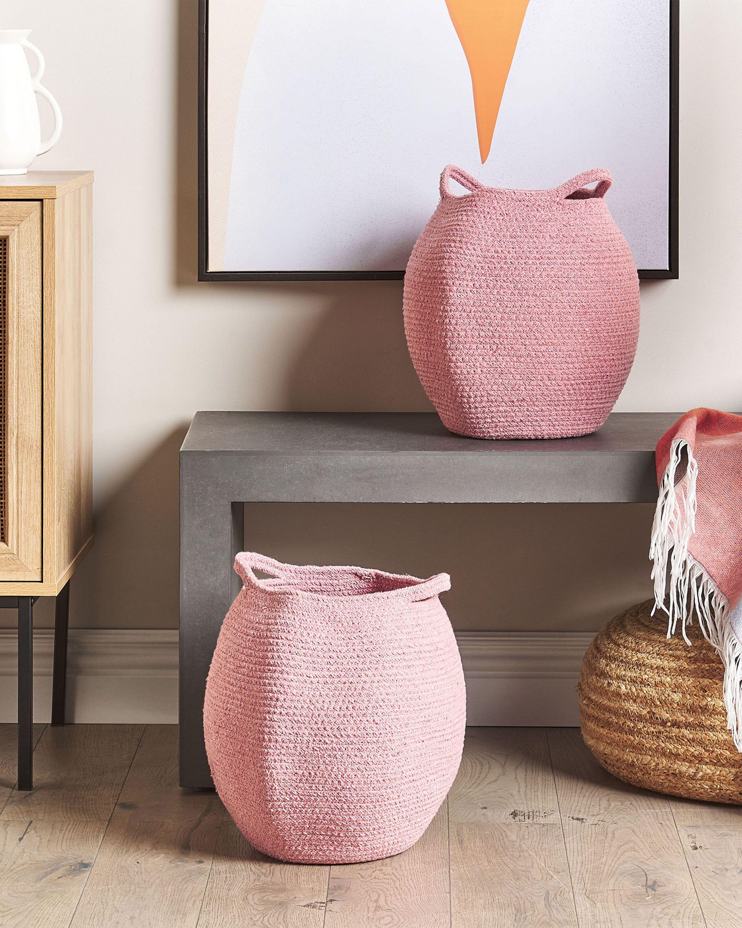 Beliani Korb aus Baumwolle Boho PANJGUR  