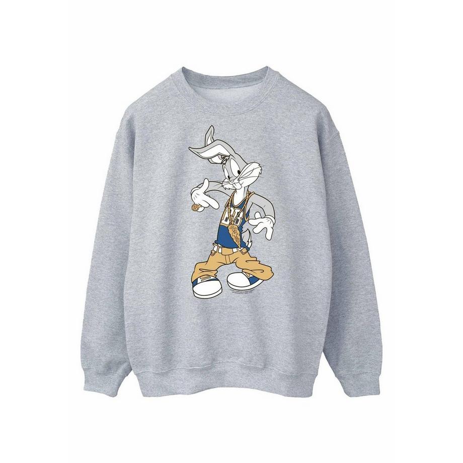 LOONEY TUNES Bugs Bunny Rapper Rundhals-Sweatshirt  