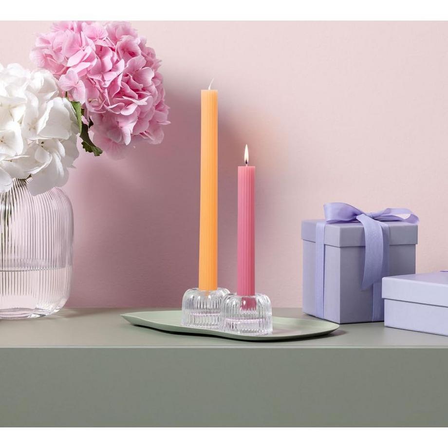 Villeroy&Boch Stabkerze cassis+soleil,Set 2 Stück Fleur Accessoires cassis  