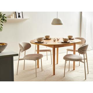 Beliani Ausziehbarer Esstisch aus MDF-Platte Modern ECHO  