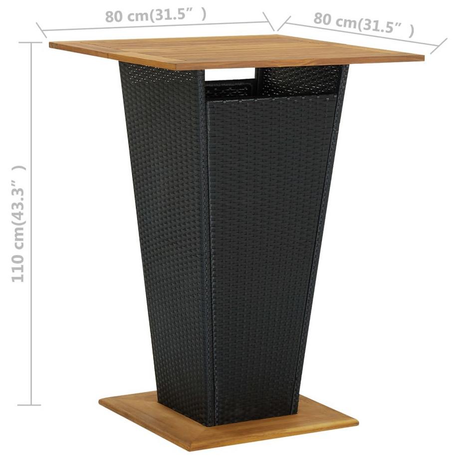 VidaXL Bar-set poly-rattan  