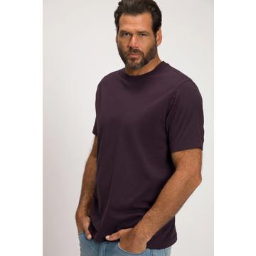 T-shirt Basic en coton peigné, col rond violet d'aniline