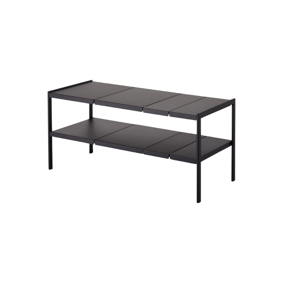 TOWER Regal ausziehbar   Schwarz