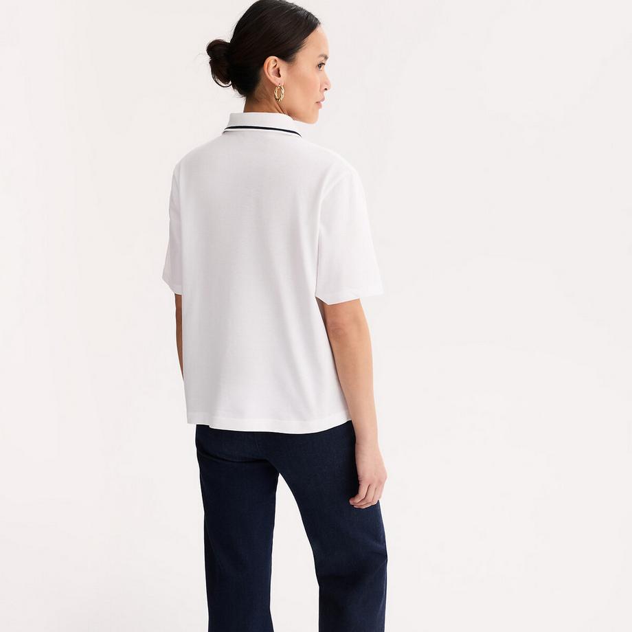 La Redoute Collections Kurzärmeliges Baumwollpique Poloshirt  