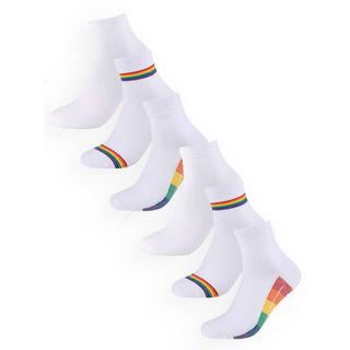 camano Quarter Rainbow Calze Confezione da 6  
