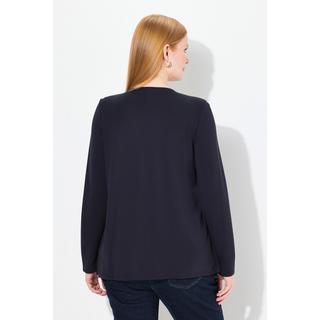 Ulla Popken Veste en molleton 2 en 1 Encolure Ronde Manches Longues  