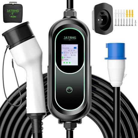JATRHG  JATRHG EV Ladegerät 10M 7.2KW-1.5KW 32A|16A|13A|10A|8A Typ 2 Ladestation für Elektrofahrzeuge, 