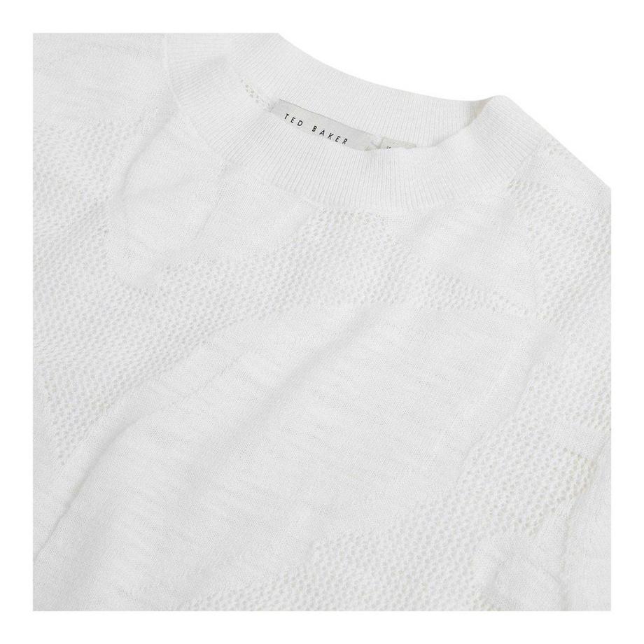 TED BAKER T-Shirt Manches Courtes Motif Feuille  