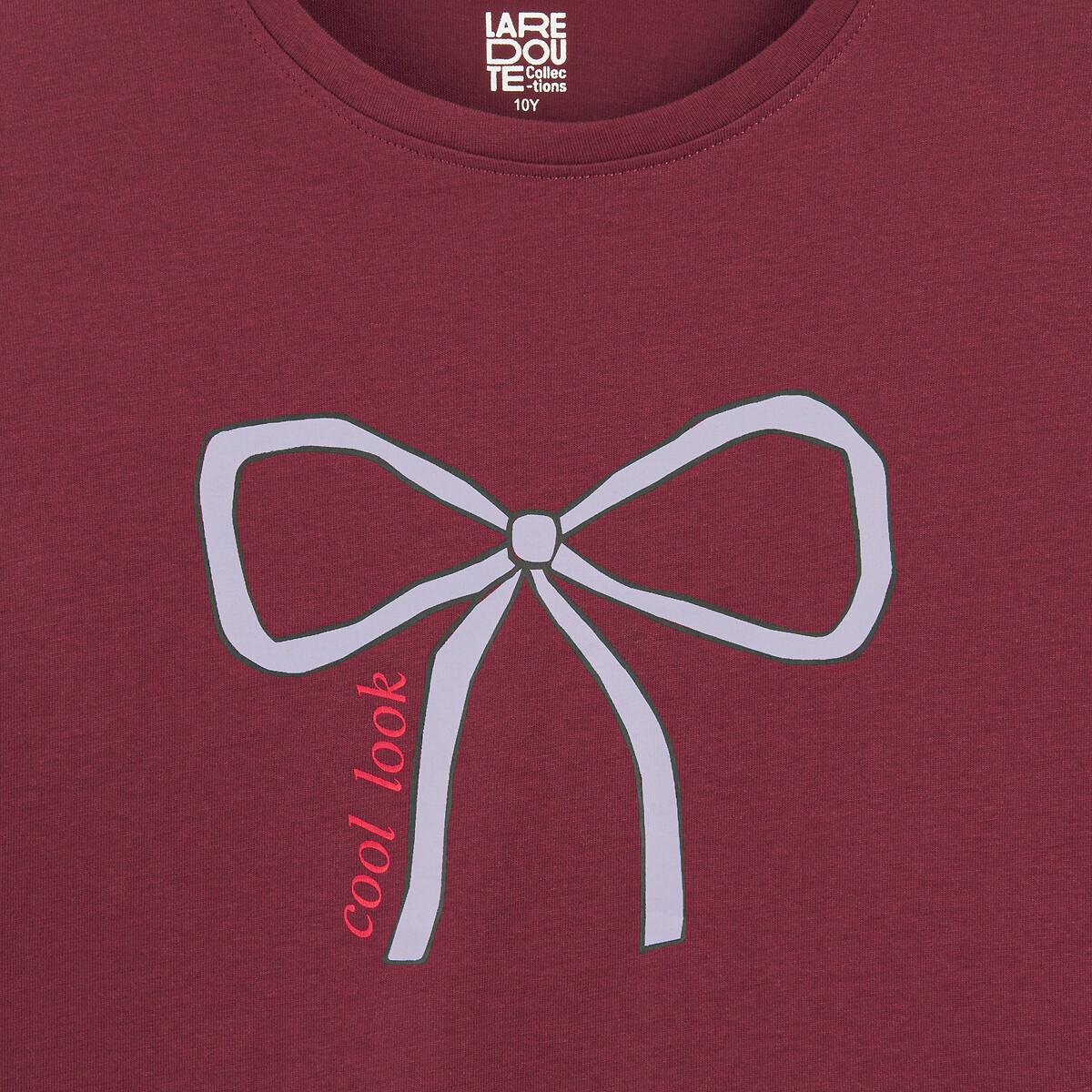 La Redoute Collections  T-shirt manches longues imprimé noeud 