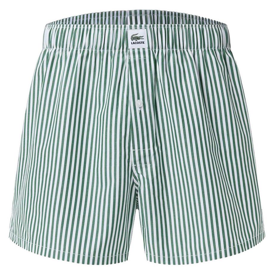 LACOSTE Gestreifte Baumwoll Boxershorts 3er Pack mit Gewebtem Label  