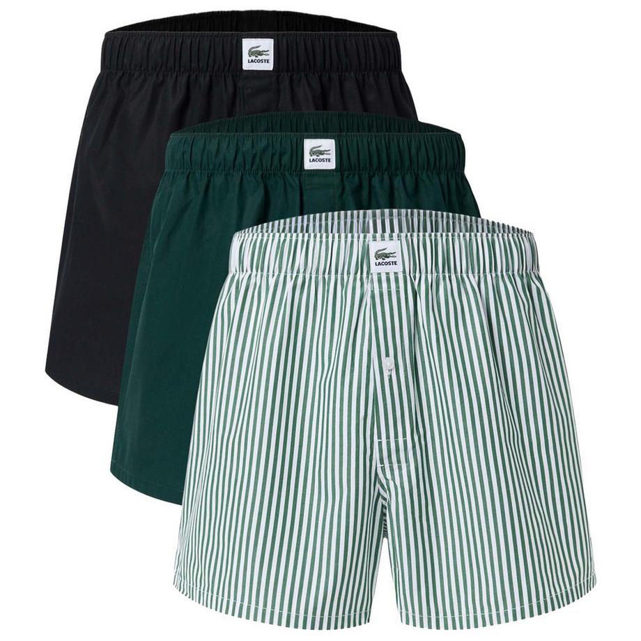 Web-Boxershorts  3er Pack Bequem sitzend-Striped Cotton Woven Label Boxers