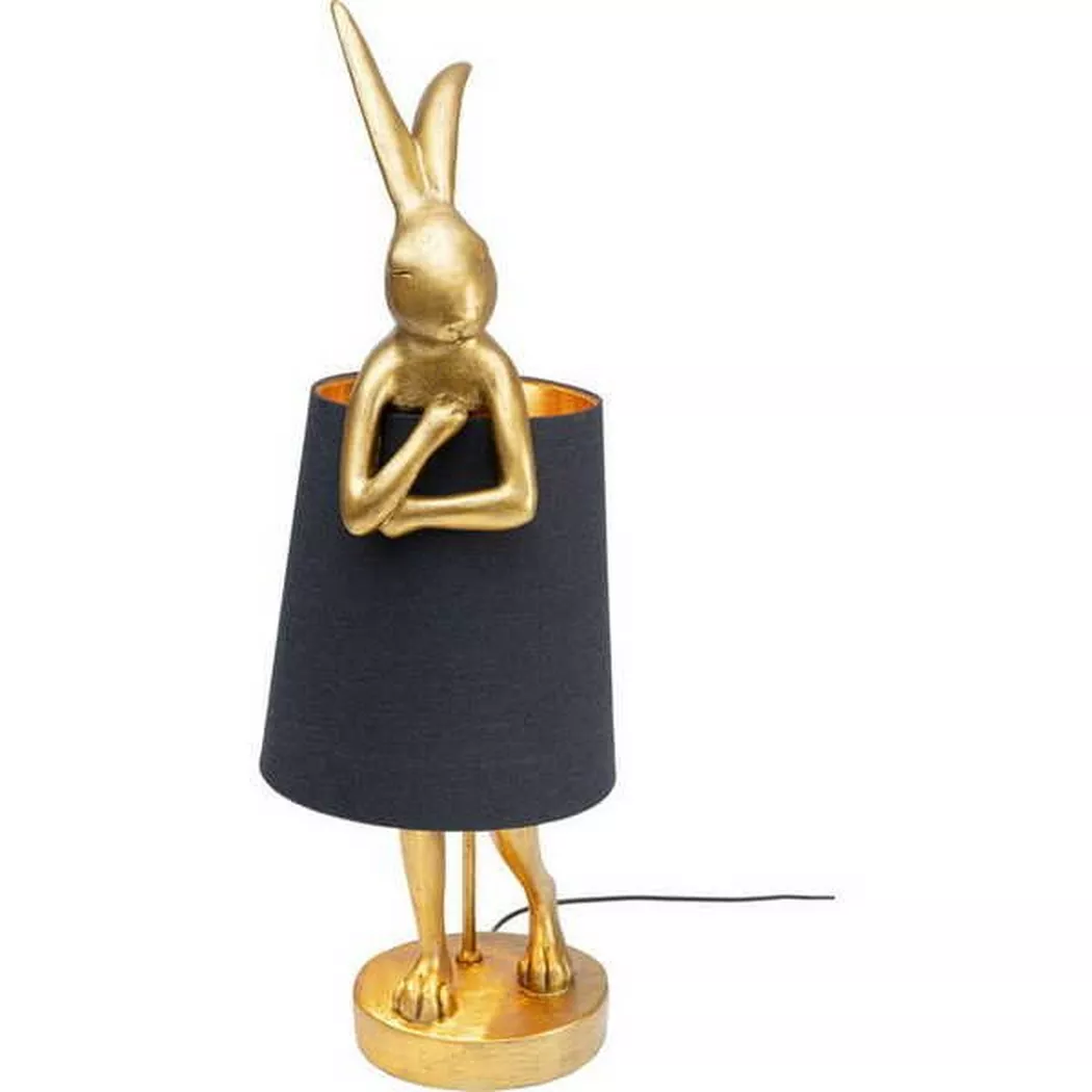 KARE Design – Tischleuchte Animal Rabbit gold 68, One Size, Gold