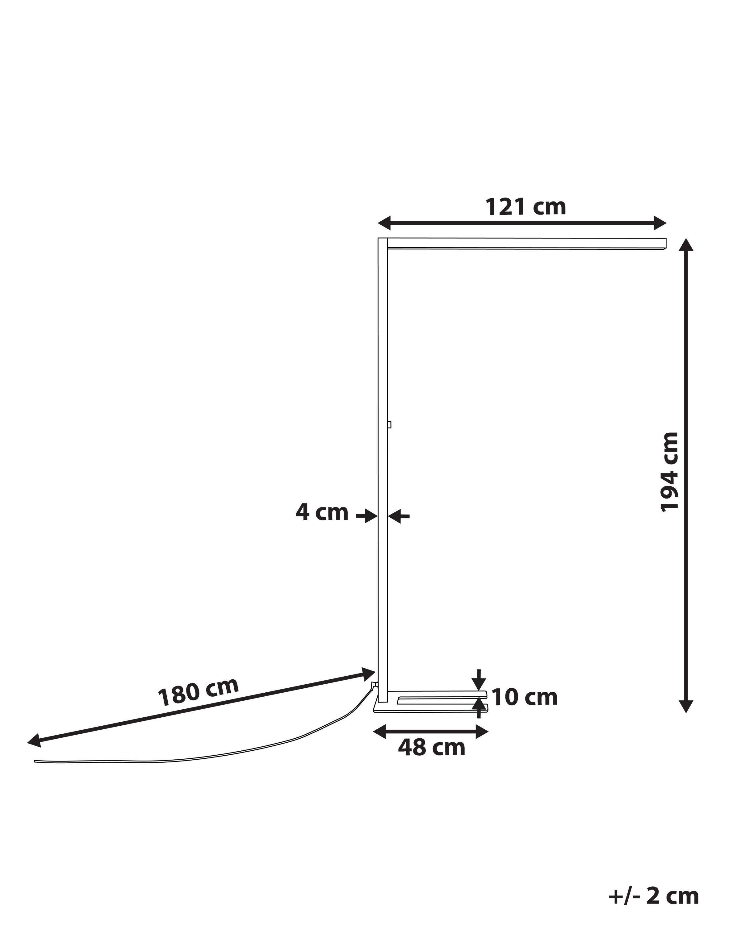 Beliani Lampadaire en Aluminium Industriel SAGITTA  