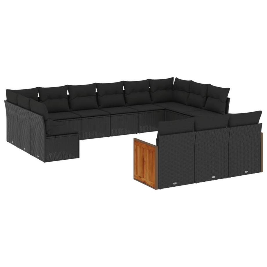 set divano da giardino Polirattan