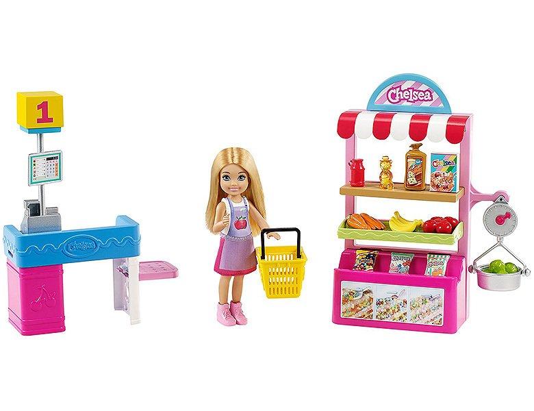 Barbie  Chelsea Puppe und Supermarkt Spielset 
