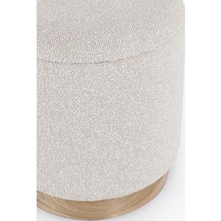 mutoni Pouf Zoya gris clair (lot de 2)  