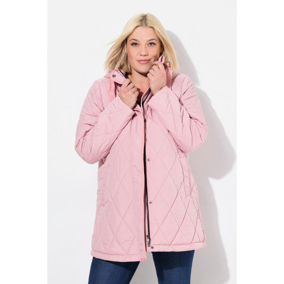 Ulla Popken HYPRAR Giacca trapuntata funzionale idrorepellente con cappuccio  