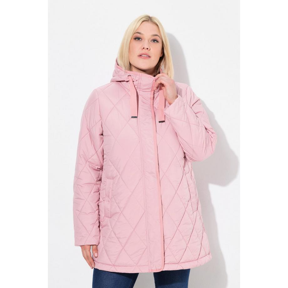 Ulla Popken HYPRAR Giacca trapuntata funzionale idrorepellente con cappuccio  