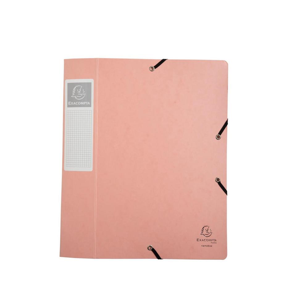 Exacompta Boite de classement Cartobox livrée à plat Dos 60mm carte lustrée Aquarel - A4 - x 10  