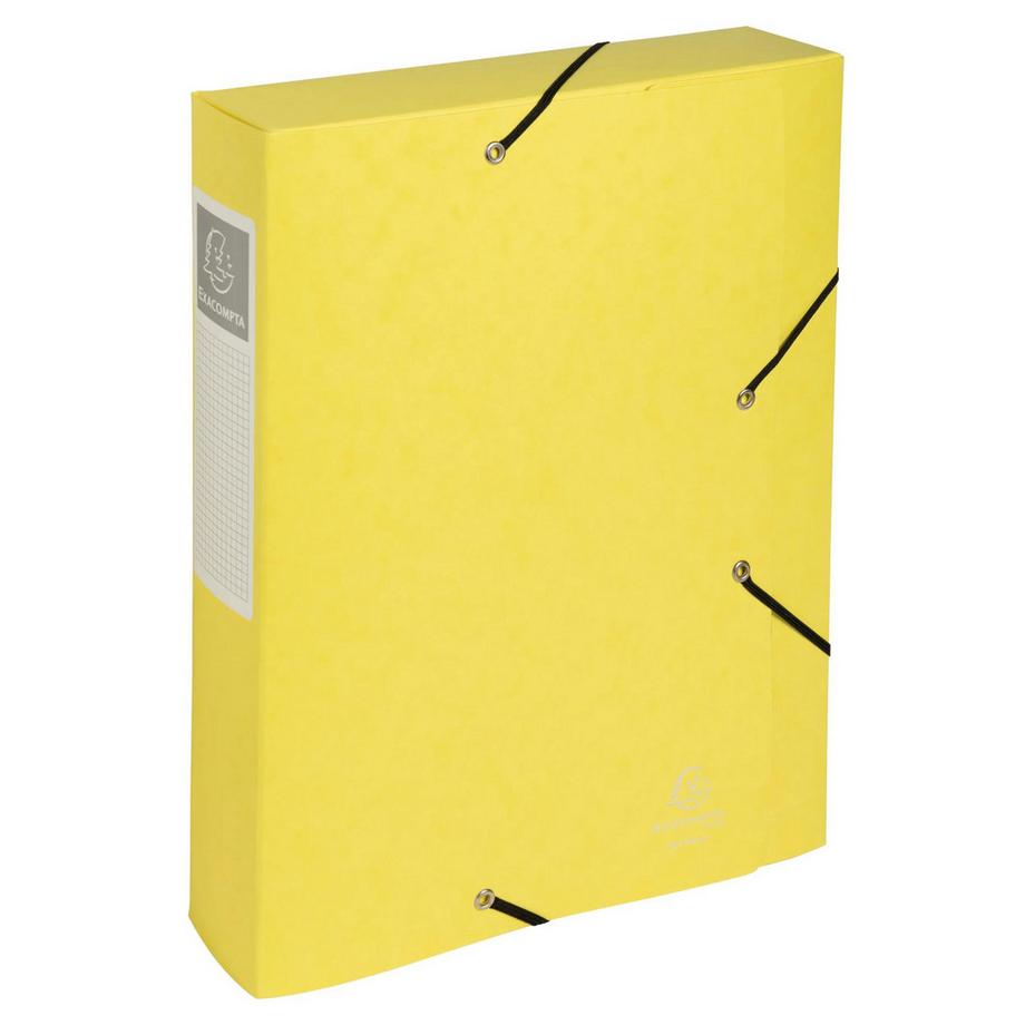 Exacompta Boite de classement Cartobox livrée à plat Dos 60mm carte lustrée Aquarel - A4 - x 10  