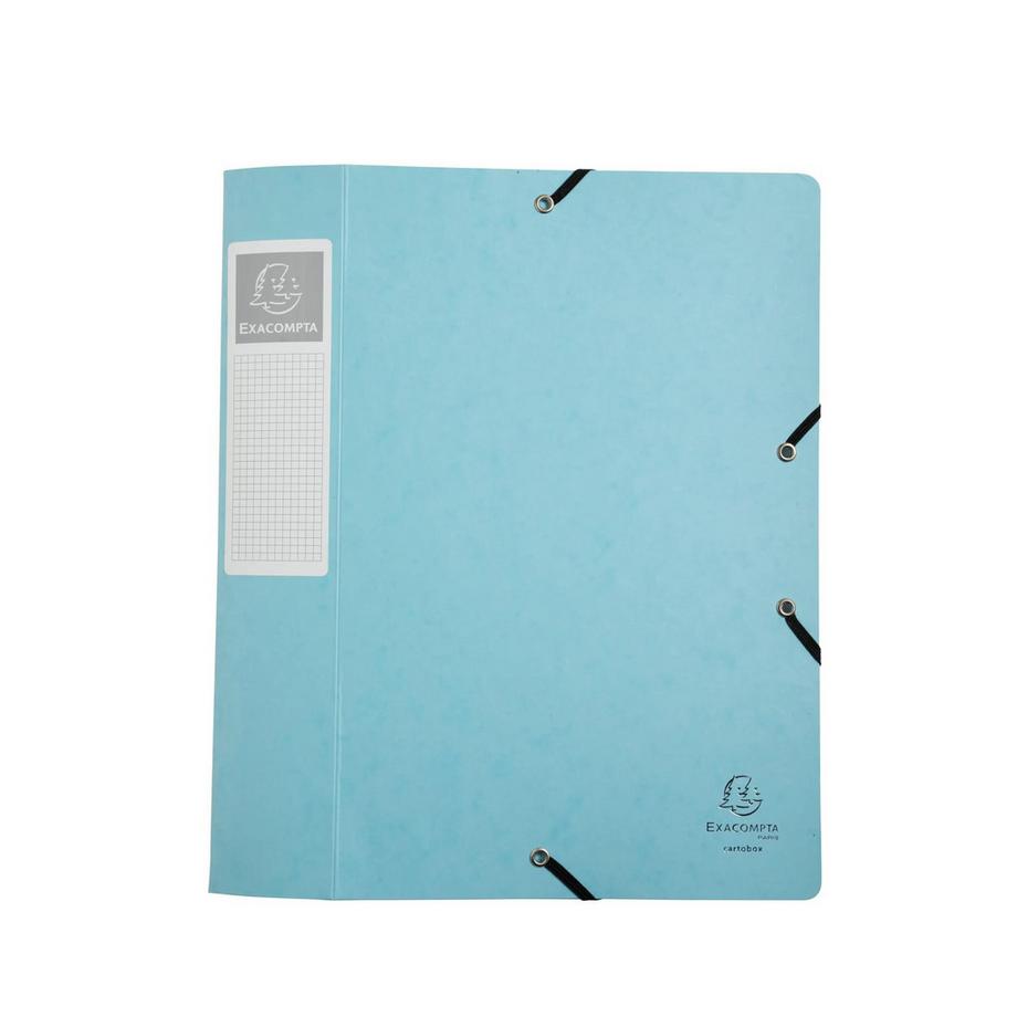 Boite de classement Cartobox livrée à plat Dos 60mm carte lustrée Aquarel - A4 - x 10