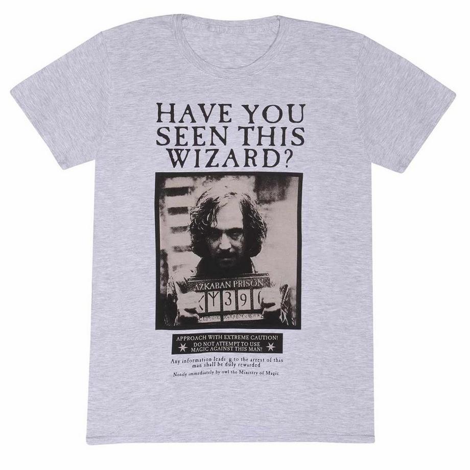 Harry Potter T-Shirt Maniche Corte Poster Wanted Mago  