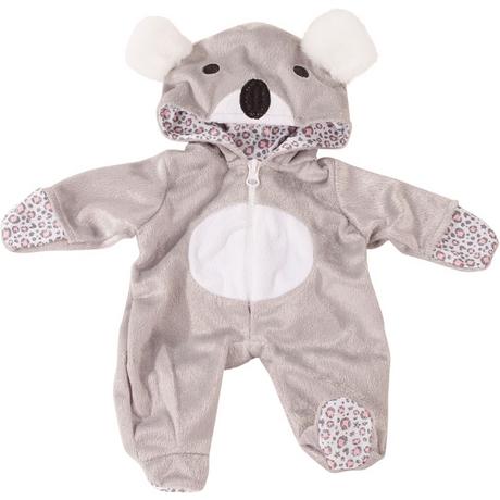 Götz  3402915 Onesie Koala Einteiliger Puppen-Overall Puppenbekleidung Gr. S Bekleidungsund Zubehörset für Babypuppen 30 33 cm 