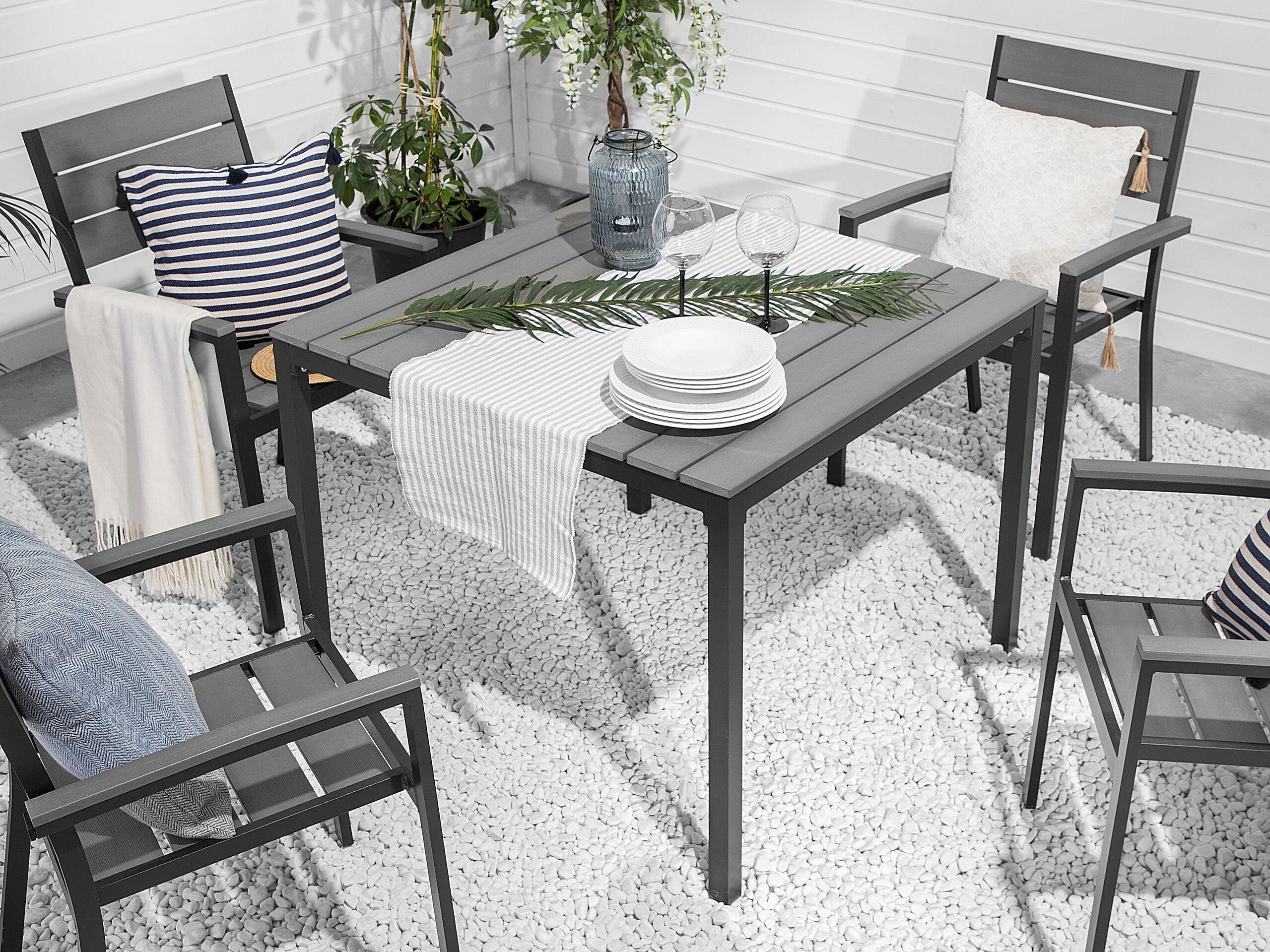 Beliani Table de jardin en Bois synthétique Moderne PRATO  