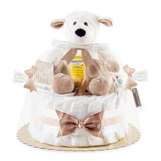 Timfanie  Gâteau de couches neutre avec mouton chauffant 