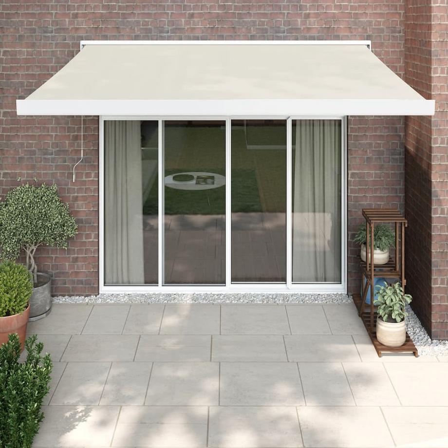 VidaXL Auvent rétractable tissu  