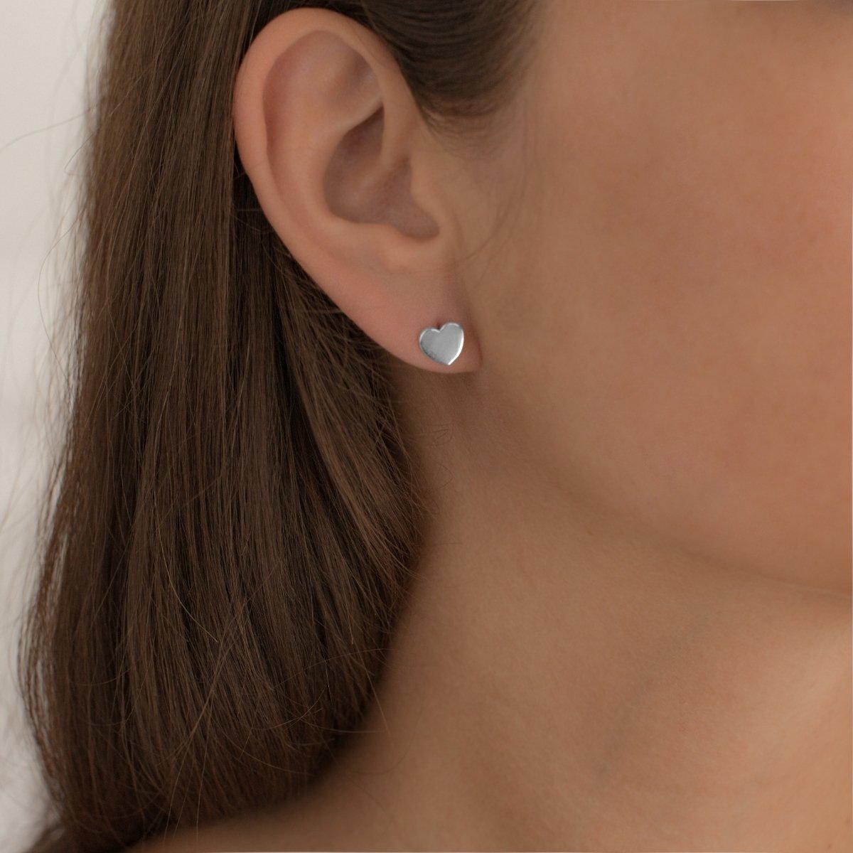 Glanzstücke München  Femme Puces d'oreilles en argent Coeur 