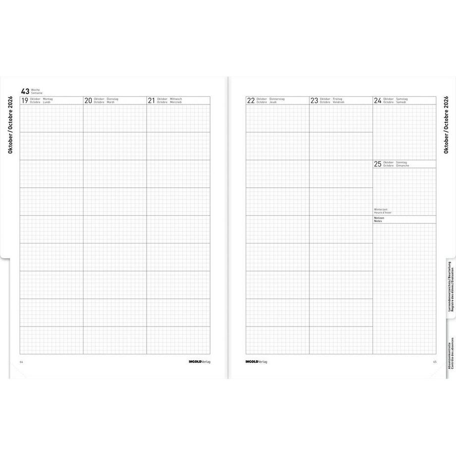 INGOLD-BIWA Agenda Edition Hardcover 2026/27  