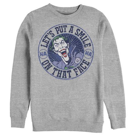 BATMAN Joker Let's Put a Smile On That Face Sweatshirt  