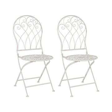 Lot de 2 chaises en Métal Rétro STIFFE