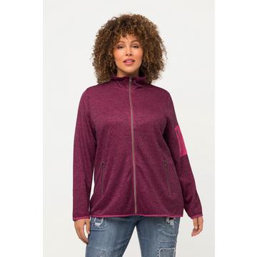 Veste en maille polaire, col montant et poches zippées