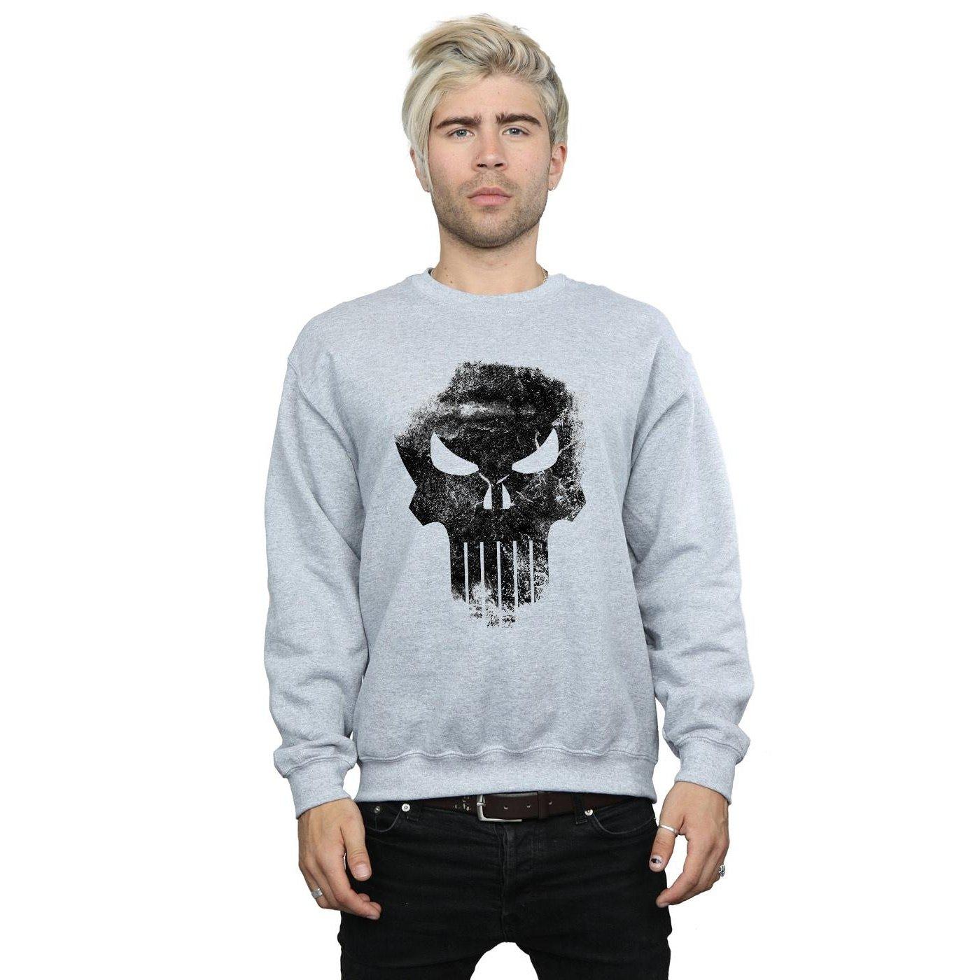 MARVEL  The Punisher Distrressed Skull Sweatshirt 